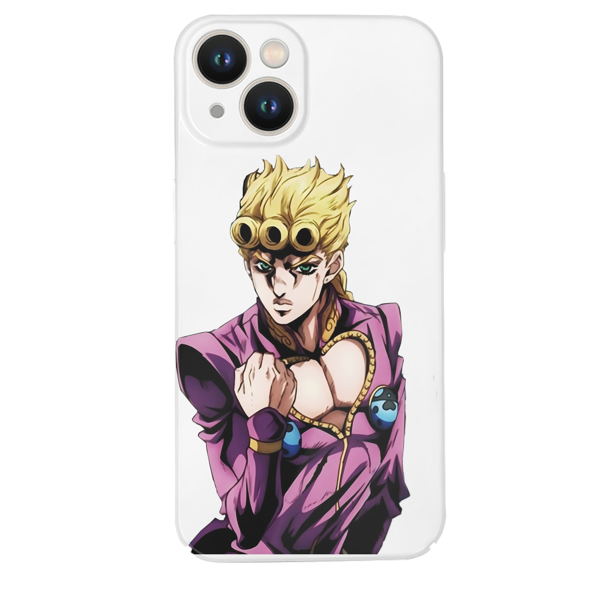 （画像用） ジョジョの奇妙な冒険 ジョルノ?ジョバァーナ JoJo's Bizarre Adventure Giorno Giovanna 【iPhone 14シリーズ対応】ハードケース